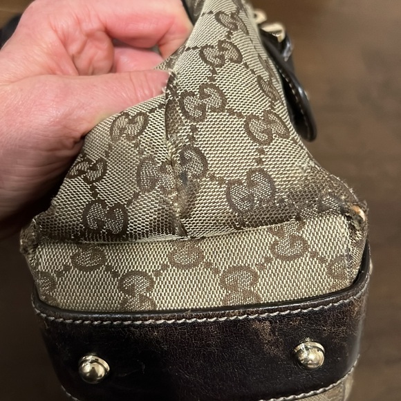 Womens authentic Gucci. Braided handle. Horsebit detail - Picture 10 of 12